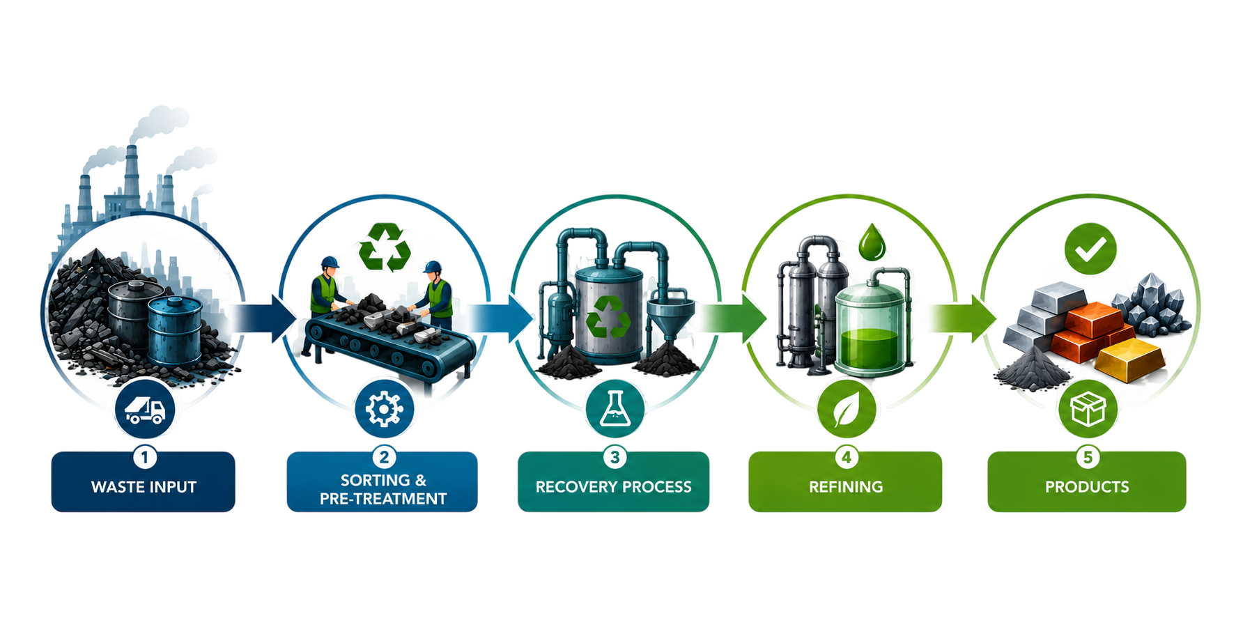 Cirvalor Process Flow - From Waste to Value